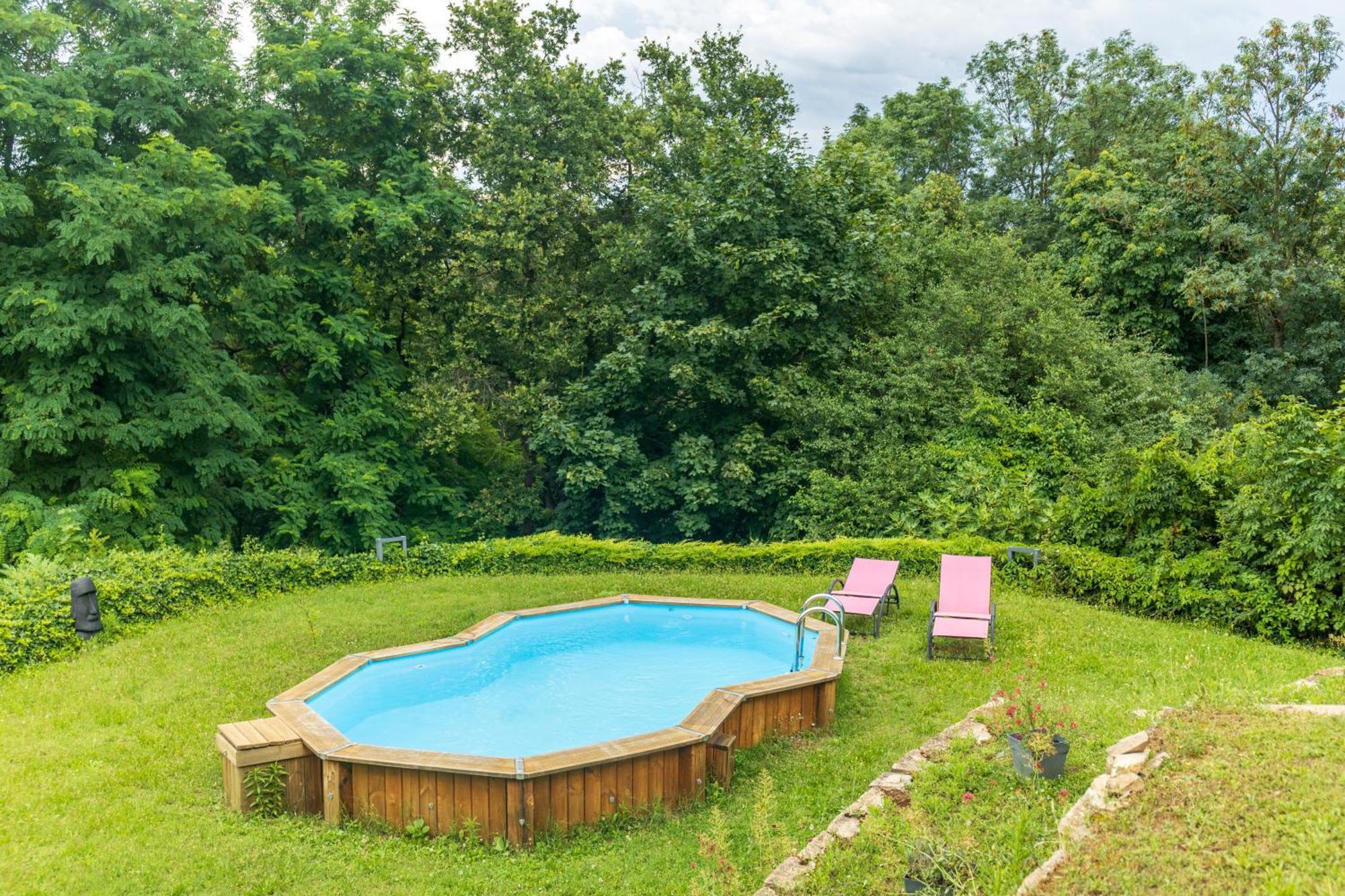 Vernaison Comme Dans Un Ecrin - T2 De 50 M² Avec Jardin, Terrasse Et Piscine 아파트 외부 사진